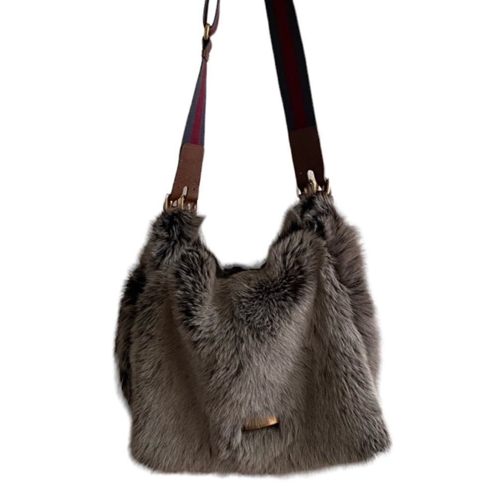 Marc By Marc Jacob’s - workwear supply. Fur Messenger Bag.